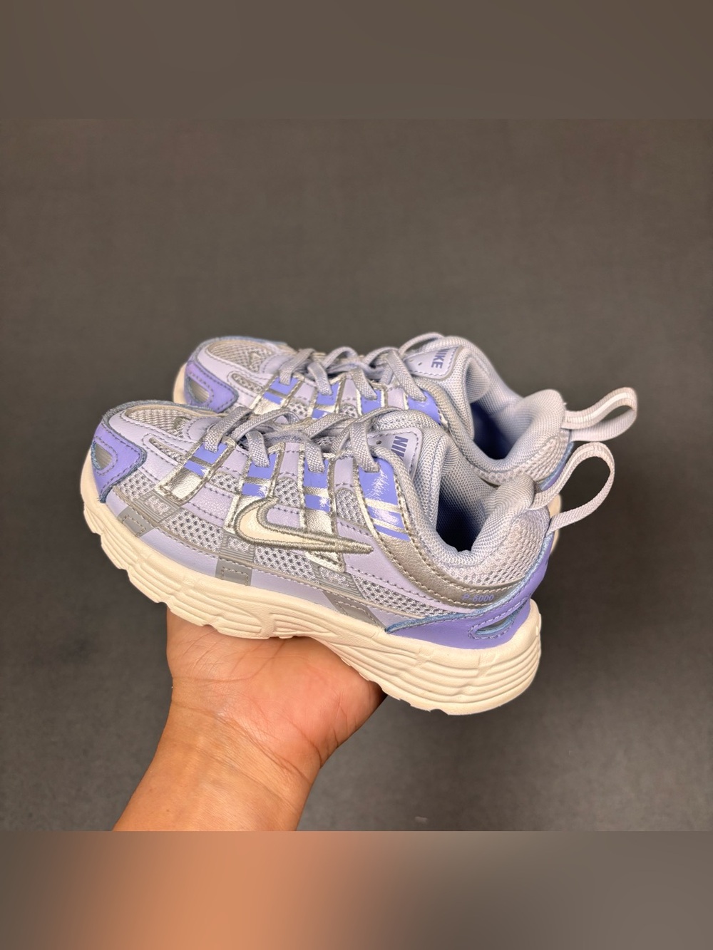 Nike P-6000 Baby/Toddler Shoes Ghost/Light Thistle/Iron Purple/Sail Size 9C